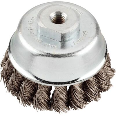 Brosse en fil d'acier KWB 10cm - Nettoyage métal et pierre Brosse en fil d'acier KWB 10cm - Nettoyage métal et pierre