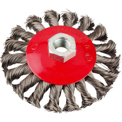 Spazzola conica Aggresso-Flex KWB - Filo di acciaio, 10cm, M14 Spazzola conica Aggresso-Flex KWB - Filo di acciaio, 10cm, M14