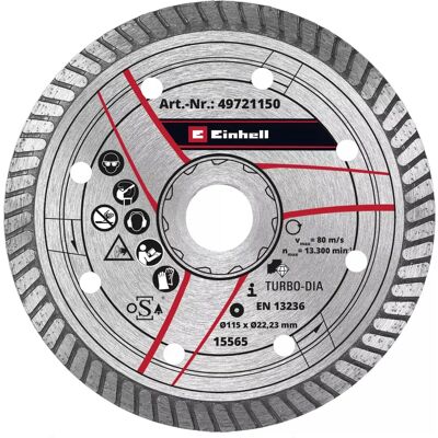 Einhell 49721150 Winkelschleifer Zubehör Turbo Diamantscheibe Einhell 49721150 Winkelschleifer Zubehör Turbo Diamantscheibe