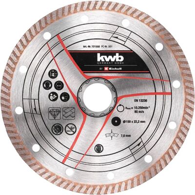 Einhell Diamant Trennscheibe 150x1,6mm - Schnittscheibe Einhell Diamant Trennscheibe 150x1,6mm - Schnittscheibe