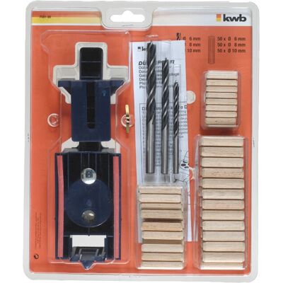 KWB 758100 Acessório para furadeira - Conjunto completo para encaixes precisos KWB 758100 Acessório para furadeira - Conjunto completo para encaixes precisos