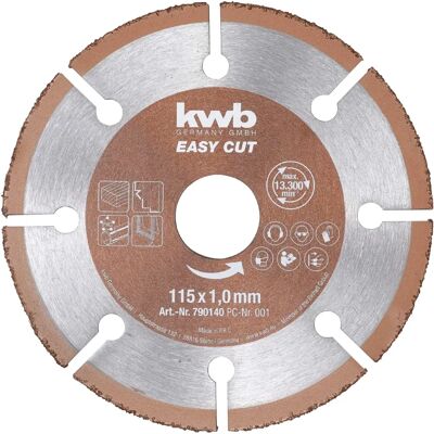 Kwb 790140 Universale Trennscheibe 115mm für Holz, Kunststoff, Kupfer Kwb 790140 Universale Trennscheibe 115mm für Holz, Kunststoff, Kupfer