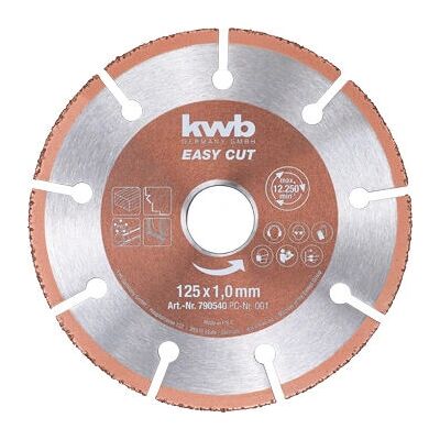 Disco da taglio in carburo KWB 125mm - Legno Plastica Rame Disco da taglio in carburo KWB 125mm - Legno Plastica Rame