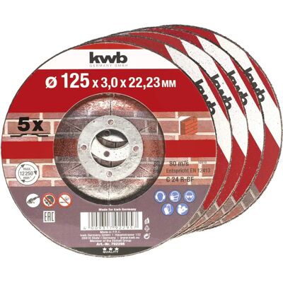 Kwb 792295 - 125mm Sten skæbeskive - Høj ydeevne Kwb 792295 - 125mm Sten skæbeskive - Høj ydeevne
