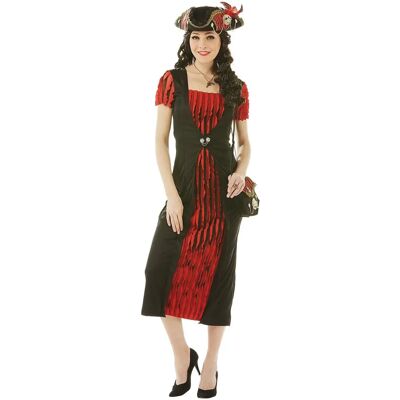 buttinette Piratenkleid - Unisex, Schwarz/Rot, Lang - Kostüm buttinette Piratenkleid - Unisex, Schwarz/Rot, Lang - Kostüm