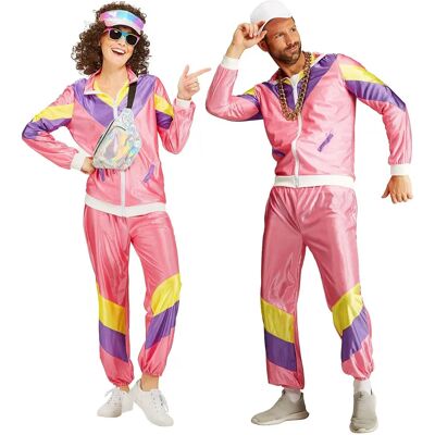 Buttinette Trainingsanzug 80er unisex, rosa, Gr. L - Tracksuit Buttinette Trainingsanzug 80er unisex, rosa, Gr. L - Tracksuit