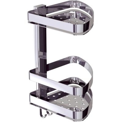 Bravat Eck-Duschkorb - 2 Etagen - 19,8 cm - Duschkorb Bravat Eck-Duschkorb - 2 Etagen - 19,8 cm - Duschkorb