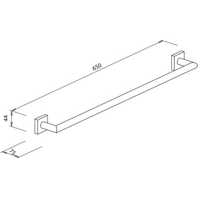 Bravat Quaruna Messing Badhanddoekhouder - 60 cm Bravat Quaruna Messing Badhanddoekhouder - 60 cm
