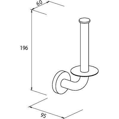 Bravat Varuna WC-Papierreserverollenhalter - toilet paper roll holder Bravat Varuna WC-Papierreserverollenhalter - toilet paper roll holder