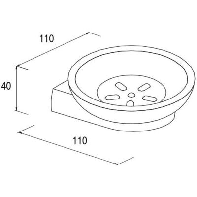 Bravat Metasoft Seifenablage mit Glas-Schale - Seifenablage Bravat Metasoft Seifenablage mit Glas-Schale - Seifenablage