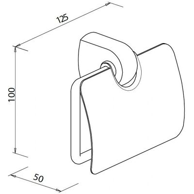 Bravat Metasoft WC-Papierhalter mit Deckel - WC-Papierhalter Bravat Metasoft WC-Papierhalter mit Deckel - WC-Papierhalter