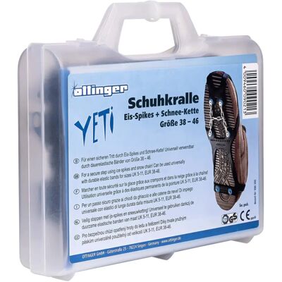 OTTINGER Crampon pour chaussures Yeti - Homme - Noir - Taille Unique - Publicité OTTINGER Crampon pour chaussures Yeti - Homme - Noir - Taille Unique - Publicité