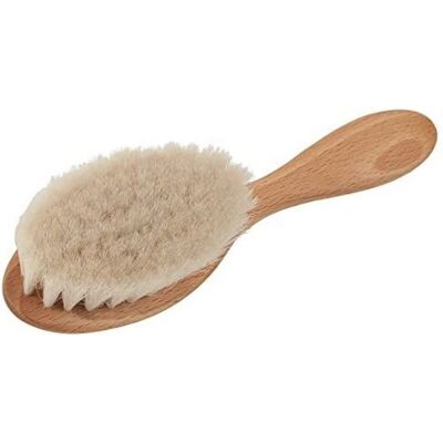 Brosse pour bébé Croll & Denecke - Bois de hêtre et poils de chèvre - Doux et compact Brosse pour bébé Croll & Denecke - Bois de hêtre et poils de chèvre - Doux et compact