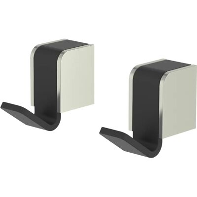 Lenz Nickel/Mat Zwarte Haak - 3546822 - Wandhaak Lenz Nickel/Mat Zwarte Haak - 3546822 - Wandhaak