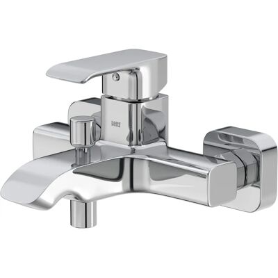 Lenz MILANA Badkraan - Waterval, Messing, Grijs (Chroom) - 21x12.6x18.2cm Lenz MILANA Badkraan - Waterval, Messing, Grijs (Chroom) - 21x12.6x18.2cm