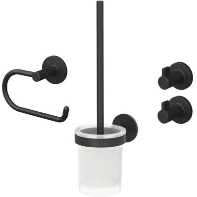 Lenz NERO Set di accessori bagno - Moderno, Facile da Montare, Garanzia 10 Anni Lenz NERO Set di accessori bagno - Moderno, Facile da Montare, Garanzia 10 Anni