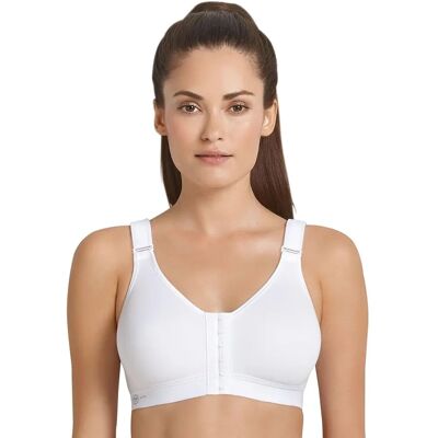 Anita 44c Hvit Sport-BH - Pustende Bomullsstøtte Anita 44c Hvit Sport-BH - Pustende Bomullsstøtte