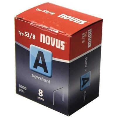 Novus Agrafes - 5000 pcs - 8 mm x 11.3 mm - Pour textiles et autres - Publicité Novus Agrafes - 5000 pcs - 8 mm x 11.3 mm - Pour textiles et autres - Publicité