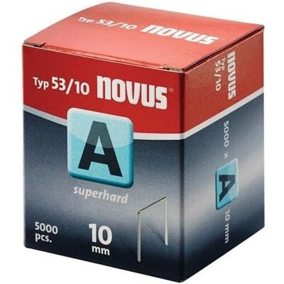 Clous Novus A53 - 5000 pièces - 10mm x 11,3mm - Résistance renforcée - Publicité Clous Novus A53 - 5000 pièces - 10mm x 11,3mm - Résistance renforcée - Publicité