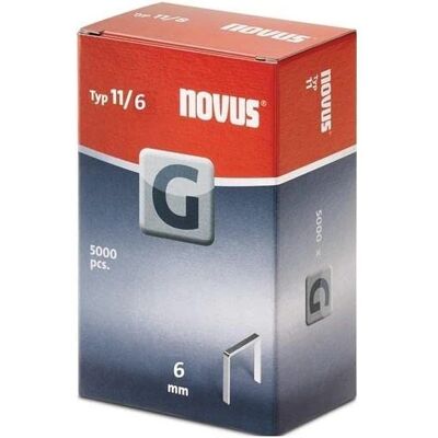 Novus Agrafes Type 11 6mm x 10.6mm - Agrafes - Publicité Novus Agrafes Type 11 6mm x 10.6mm - Agrafes - Publicité