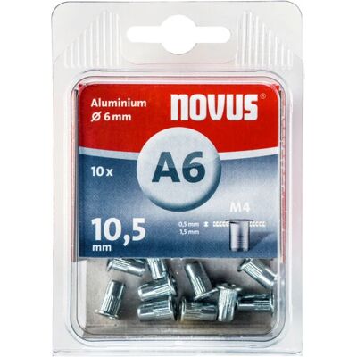 Novus Rivet - 045-0041 Rivet aveugle en aluminium - Compatible acier, plastique, cuir - Publicité Novus Rivet - 045-0041 Rivet aveugle en aluminium - Compatible acier, plastique, cuir - Publicité