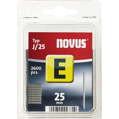 Novus - E Type J - 25 mm - 2600 pezzi - Chiodi Novus - E Type J - 25 mm - 2600 pezzi - Chiodi