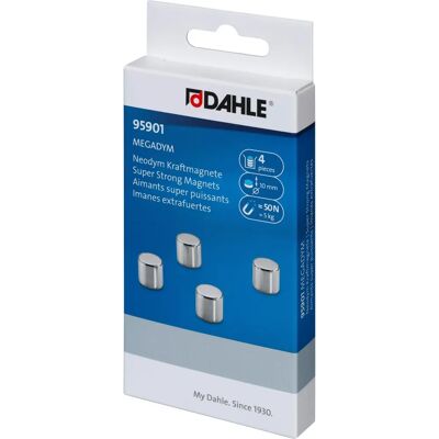 Dahle Neodym Magnet Zylinder 10mm - Magnet - 4 Stück Dahle Neodym Magnet Zylinder 10mm - Magnet - 4 Stück