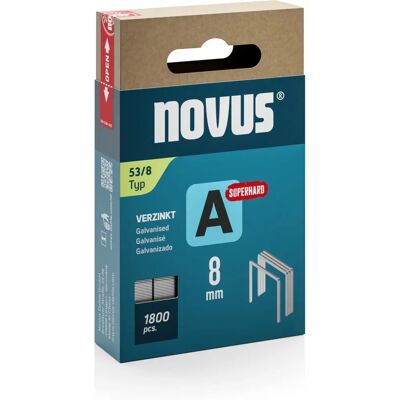 Novus Staples 8mm x 11.3mm - Super Hard - For Textiles Novus Staples 8mm x 11.3mm - Super Hard - For Textiles