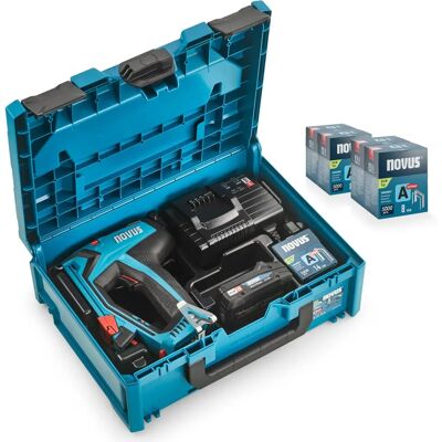 Novus Tools J-550 Grapadora - Tipo 37, 53, 6-14mm, Batería, Estuche Novus Tools J-550 Grapadora - Tipo 37, 53, 6-14mm, Batería, Estuche
