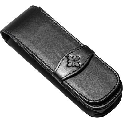 Étui en Cuir Noir Diplomat pour 2 Instruments - Étui - Publicité Étui en Cuir Noir Diplomat pour 2 Instruments - Étui - Publicité