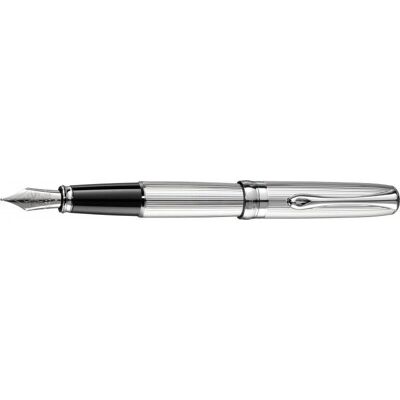 Diplomat Excellence A2 Guilloche Chrome Füllhalter - Fein Spitze Diplomat Excellence A2 Guilloche Chrome Füllhalter - Fein Spitze
