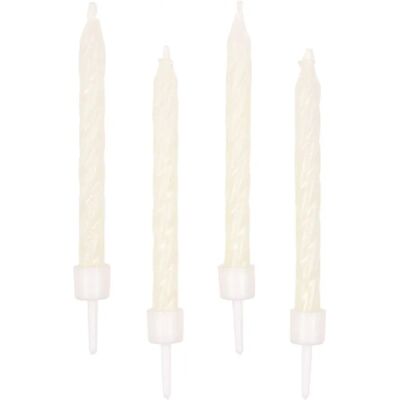 Jadeo 10 Bougies Phosphorescentes - Blanc, 6cm Set - Publicité Jadeo 10 Bougies Phosphorescentes - Blanc, 6cm Set - Publicité