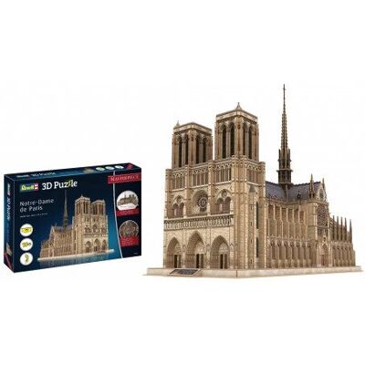 Revell Notre Dame de Paris 3D puzzel - Gedetailleerde reproductie van Notre Dame de Paris - 3D puzzel Revell Notre Dame de Paris 3D puzzel - Gedetailleerde reproductie van Notre Dame de Paris - 3D puzzel