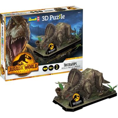 Revell Puzzle Triceratops 3D - Dinosaure - 50 pièces - Publicité Revell Puzzle Triceratops 3D - Dinosaure - 50 pièces - Publicité
