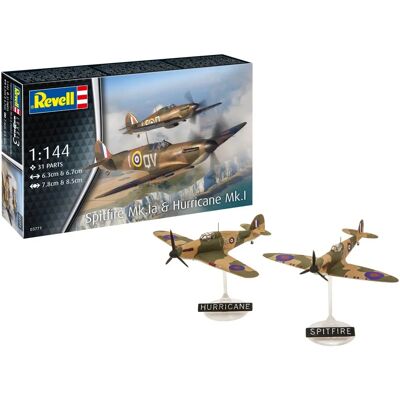 Revell Model Kit Supermarine Spitfire Mk.Ia & Hawker Hurricane Mk.I - Model planes - Revell Revell Model Kit Supermarine Spitfire Mk.Ia & Hawker Hurricane Mk.I - Model planes - Revell
