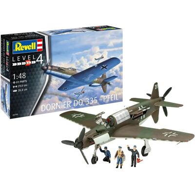 Revell Dornier Do 335 Pfeil Modellkészlet - WWII Repülő Revell Dornier Do 335 Pfeil Modellkészlet - WWII Repülő