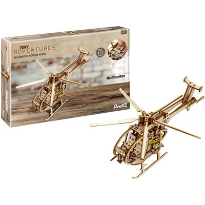 Revell Tiny Adventures Helicopter Holzmodell - RV-00611 Revell Tiny Adventures Helicopter Holzmodell - RV-00611