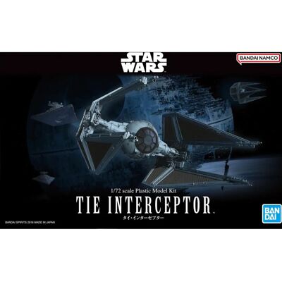 Bandai TIE Interceptor Model Kit - Star Wars 1/72 Bandai TIE Interceptor Model Kit - Star Wars 1/72