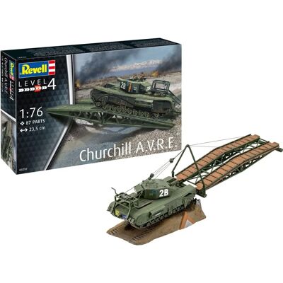 Revell Churchill A.V.R.E. 1:76 Maßstab Militärmodellbausatz Revell Churchill A.V.R.E. 1:76 Maßstab Militärmodellbausatz