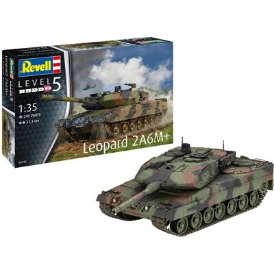 Revell Modellkit LEOPARD 2 A6M+ - Militärmodellbausatz Revell Modellkit LEOPARD 2 A6M+ - Militärmodellbausatz