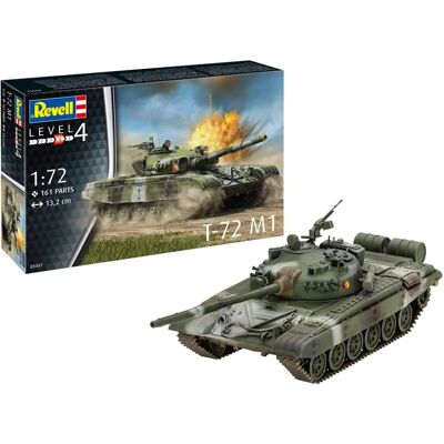Revell T-72 M1 Model Tank - 1/72 Scale, Unpainted Plastic Kit Revell T-72 M1 Model Tank - 1/72 Scale, Unpainted Plastic Kit