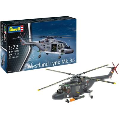 Revell Zestaw Modelu Westland Lynx Mk.88A - 1:72, Niepomalowany, Niemiecka Marynarka Wojenna Revell Zestaw Modelu Westland Lynx Mk.88A - 1:72, Niepomalowany, Niemiecka Marynarka Wojenna