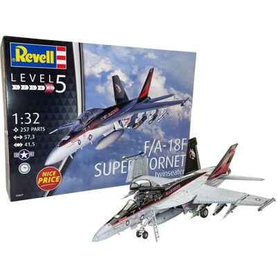 Revell F/A-18F SUPER HORNET Modelbouwset - Schaal 1:32 Vliegtuig Revell F/A-18F SUPER HORNET Modelbouwset - Schaal 1:32 Vliegtuig