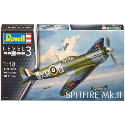 Revell Spitfire Mk.II Fix szárnyas repülőgép makett - Repülőgép modell Revell Spitfire Mk.II Fix szárnyas repülőgép makett - Repülőgép modell