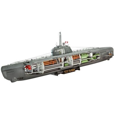 Revell U-2540 Sukellusvene Malli - Sisäyksityiskohdat - 1:144 Revell U-2540 Sukellusvene Malli - Sisäyksityiskohdat - 1:144