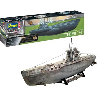 Revell German Submarine Type VII C / 41 Model Kit - 1/72 Scale Revell German Submarine Type VII C / 41 Model Kit - 1/72 Scale