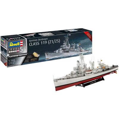 Revell Classe 119 Destroyer Allemand - Kit Modèle Navire - Publicité Revell Classe 119 Destroyer Allemand - Kit Modèle Navire - Publicité