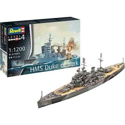 Revell HMS Duke of York Modellkészlet - 1:1200 méretarány Revell HMS Duke of York Modellkészlet - 1:1200 méretarány