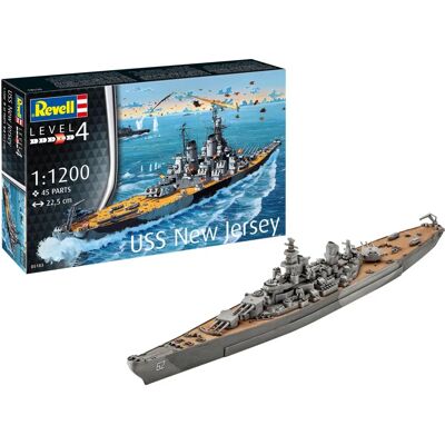 Kit Modello Revell USS New Jersey - Nave 1:1200 - Reve05183 Kit Modello Revell USS New Jersey - Nave 1:1200 - Reve05183