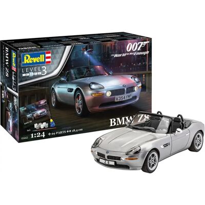 Zestaw Modelarski BMW Z8 Revell - 1:24 - Srebrny - Samochód - James Bond Zestaw Modelarski BMW Z8 Revell - 1:24 - Srebrny - Samochód - James Bond